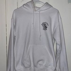 White Coastal Edge Surf shop hoodie. Size Small woman’s.